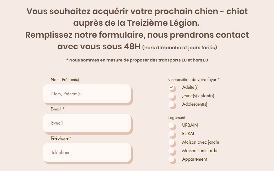 De la Treizieme Legion - Vous souhaitez acquérir votre Cane Corso auprès de la Treizième Légion